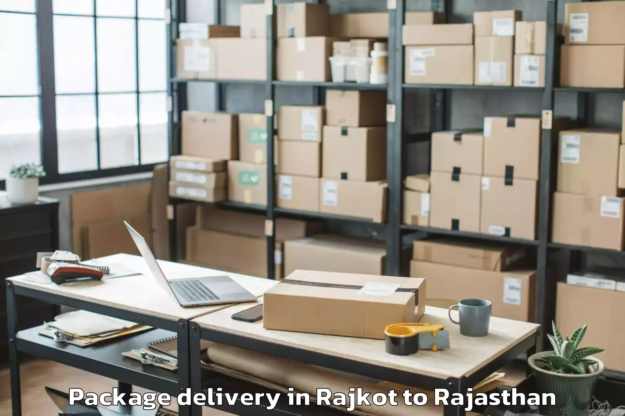 Hassle-Free Rajkot to Sanganeer Airport Jai Package Delivery